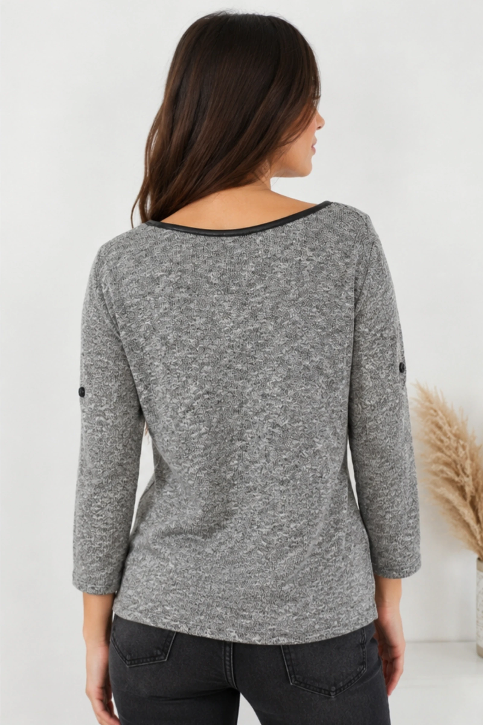🖤Pull noir à motifs | taille S | manches 3/4 🖤 – photo 2